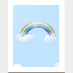 Rainbow an Clouds Posters and Art